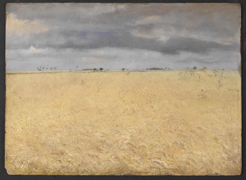 A Rye Field near Ring Village, by Laurits Andersen Ring, oil, 1894