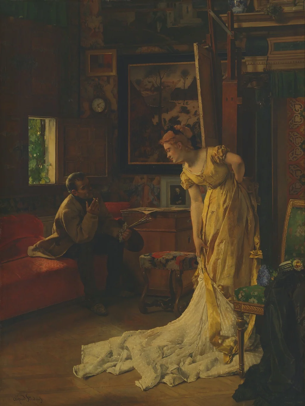 The Painter's Studio, detail