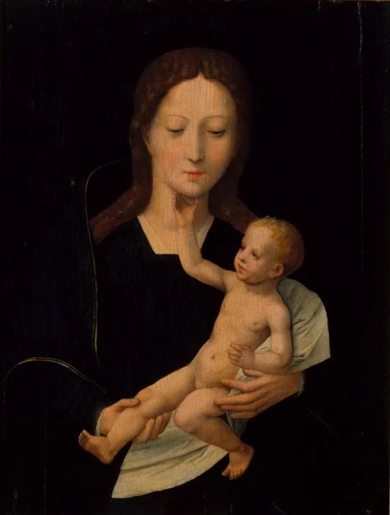 Virgin and Child, detail