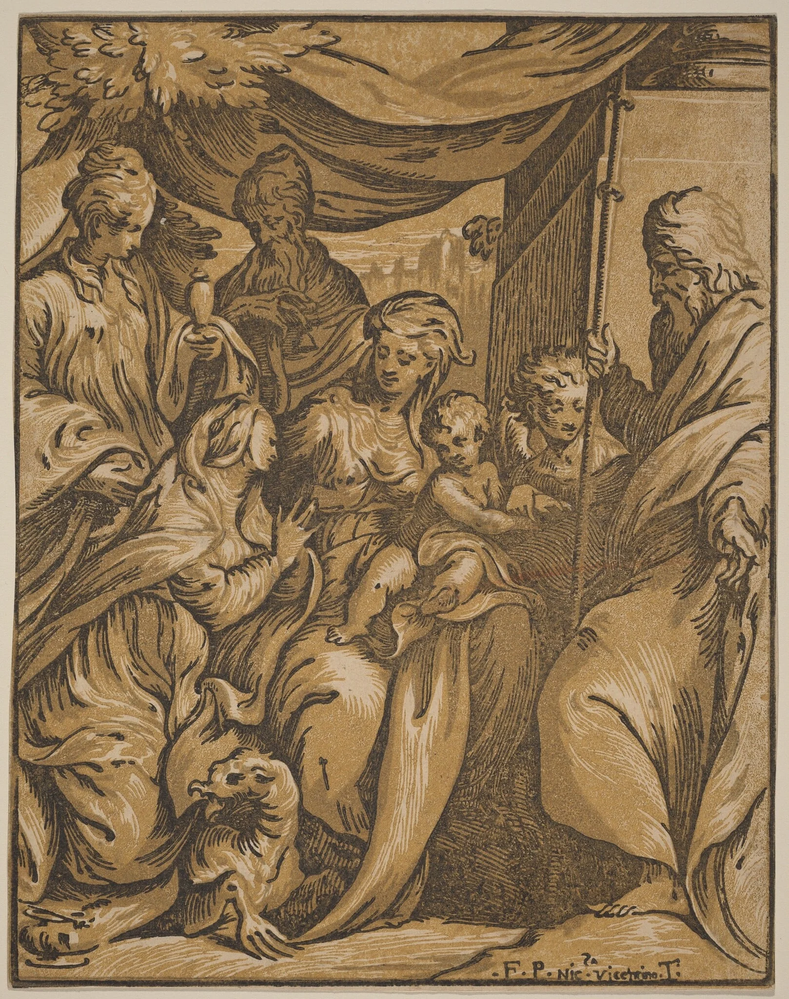 The Virgin and Child with Saints, detail