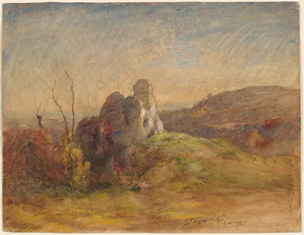 Landscape, by François-Auguste Ravier, 1877