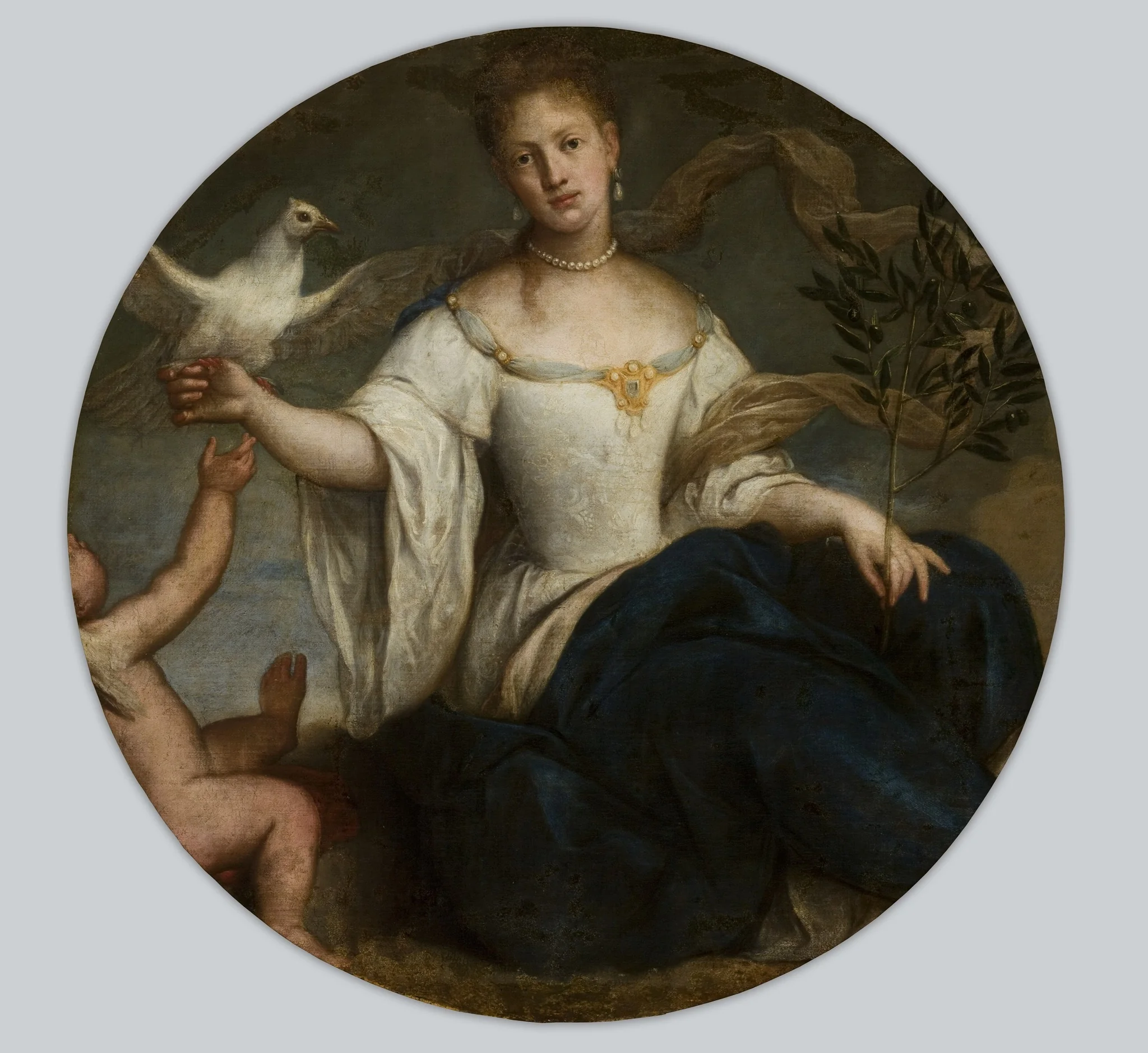 Allegory of Peace – Woman with a Pigeon, detail