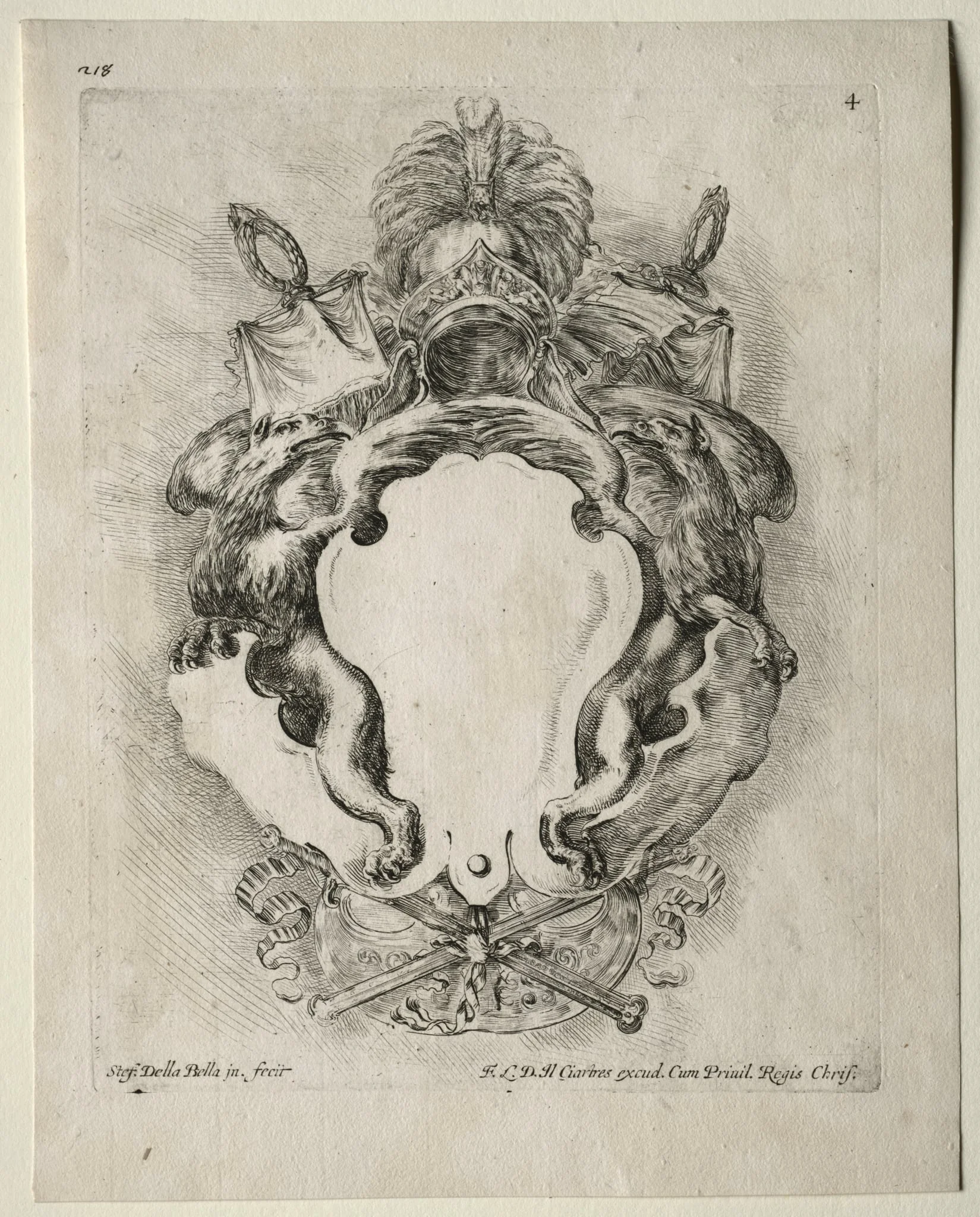 Collection of Various Caprices and New Designs of Cartouches and Ornaments: No. 4, detail