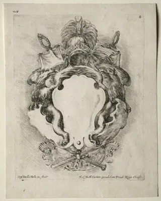 Collection of Various Caprices and New Designs of Cartouches and Ornaments:  No. 4, by Stefano Della Bella, 1646