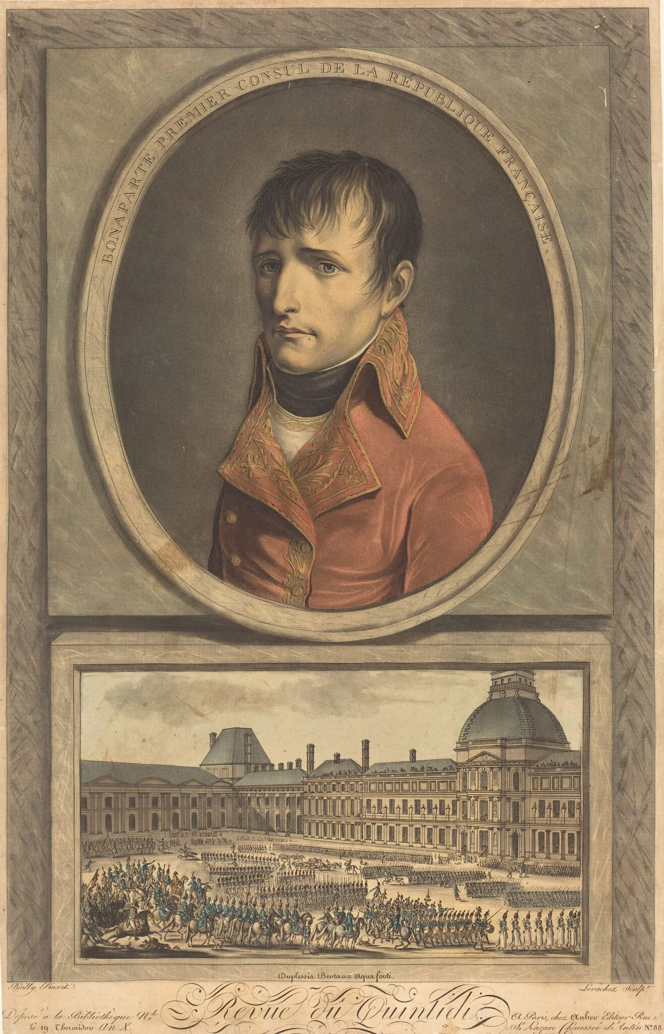 Bonaparte Premier Consul de la Republique Française, detail