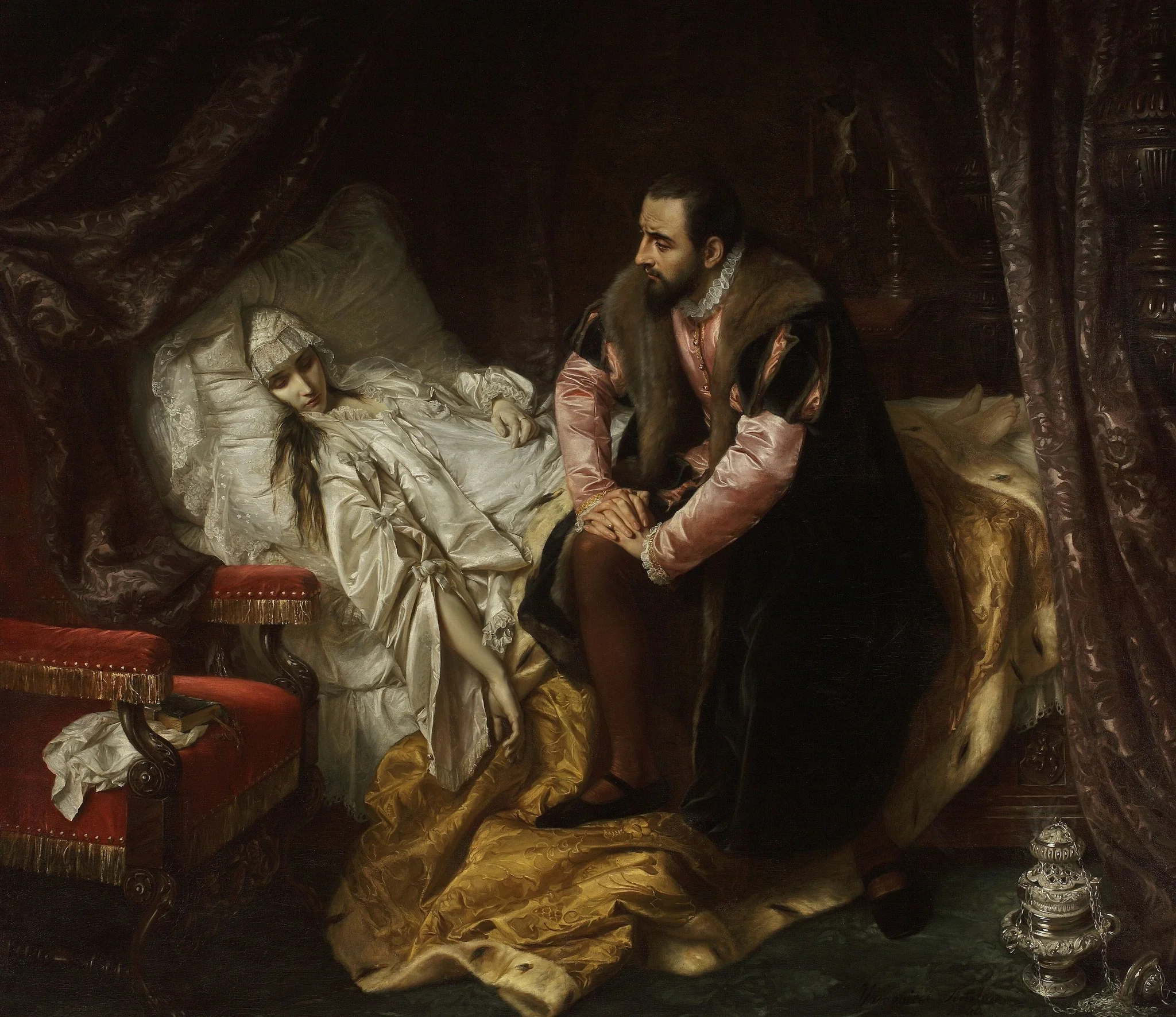 Death of Barbara Radziwiłł, detail