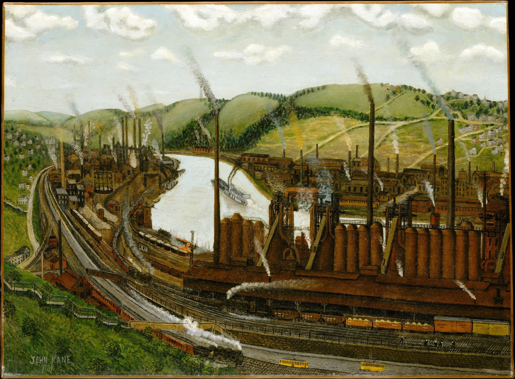 The Monongahela River Valley, Pennsylvania, detail