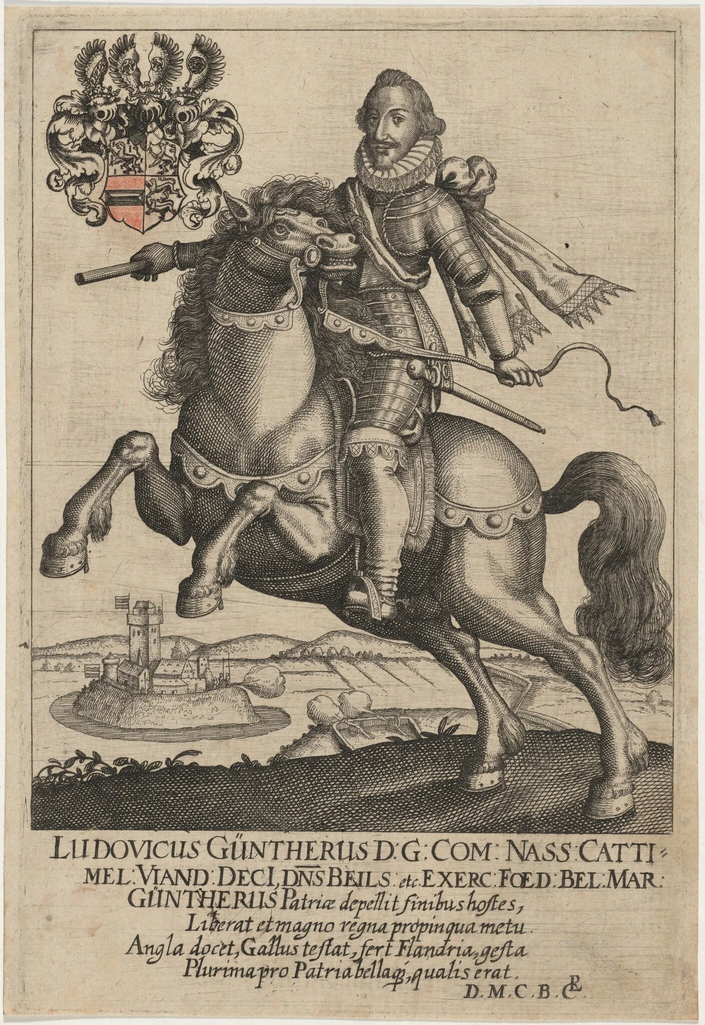 Ludovick Guntherus of Nassau, detail