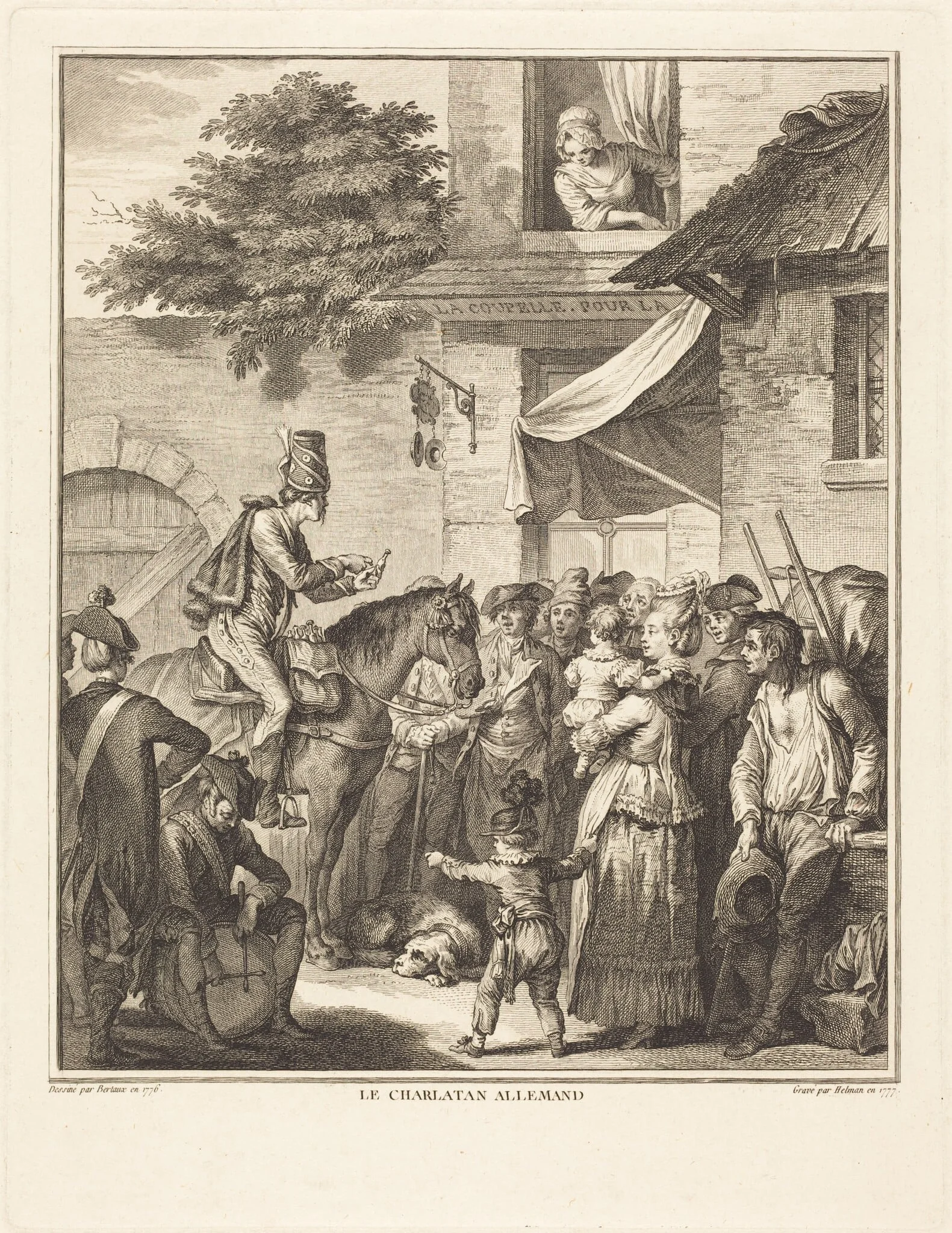 Le charlatan allemand, detail