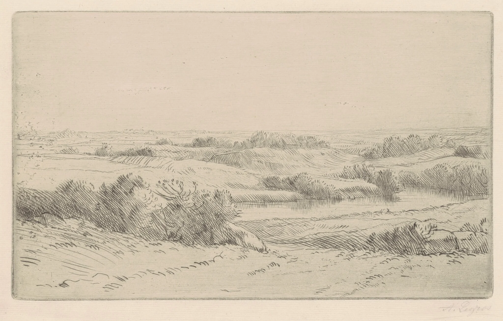 Banks of the Yanne (Les Bord de la Yanne), detail