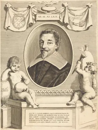 Jean Habert de Monturor, by Claude Mellan, ink, 1640