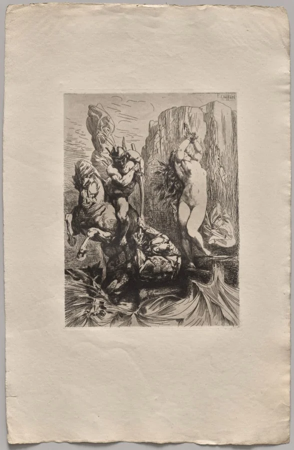 Perseus and Andromeda, detail