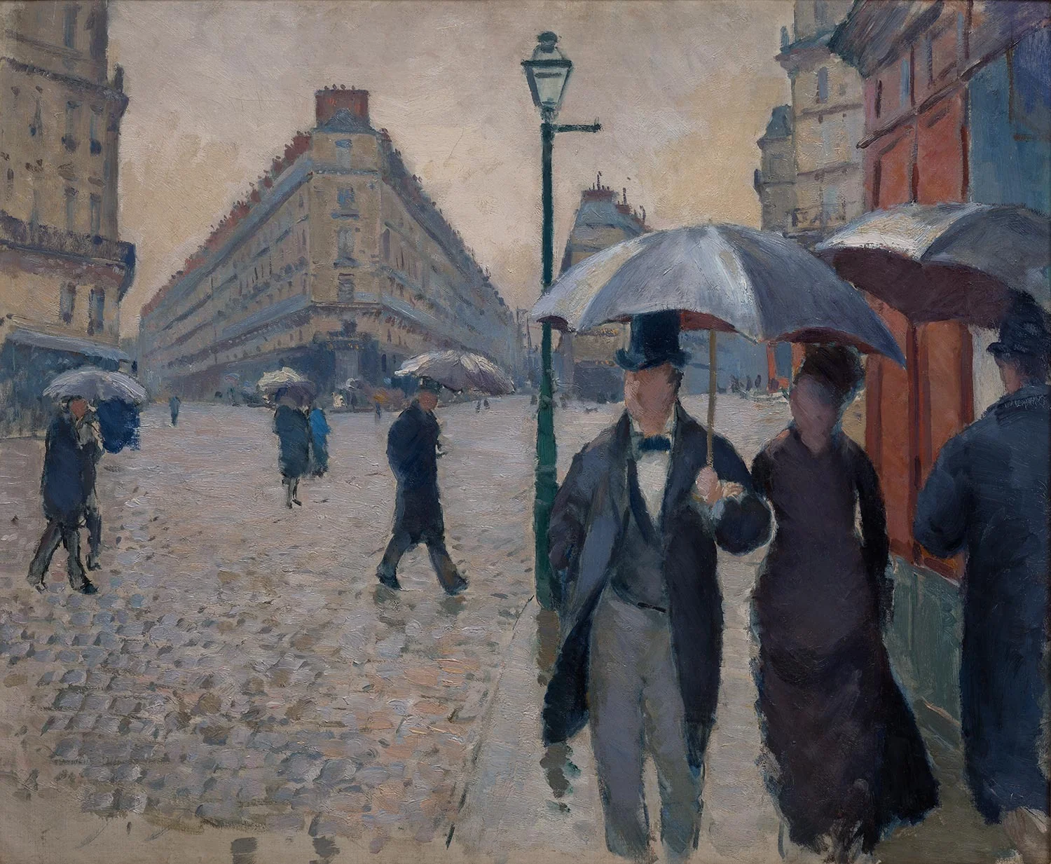 Paris Street. Raining (study), detail