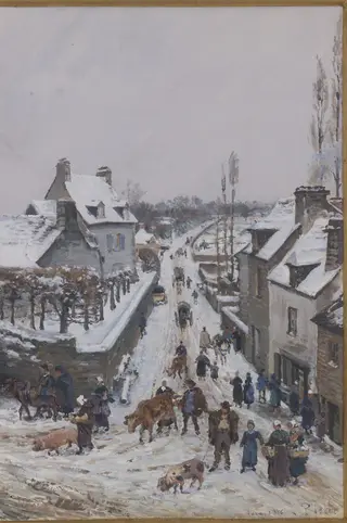 Untitled, by Ludovic Piette, gouache, 1862