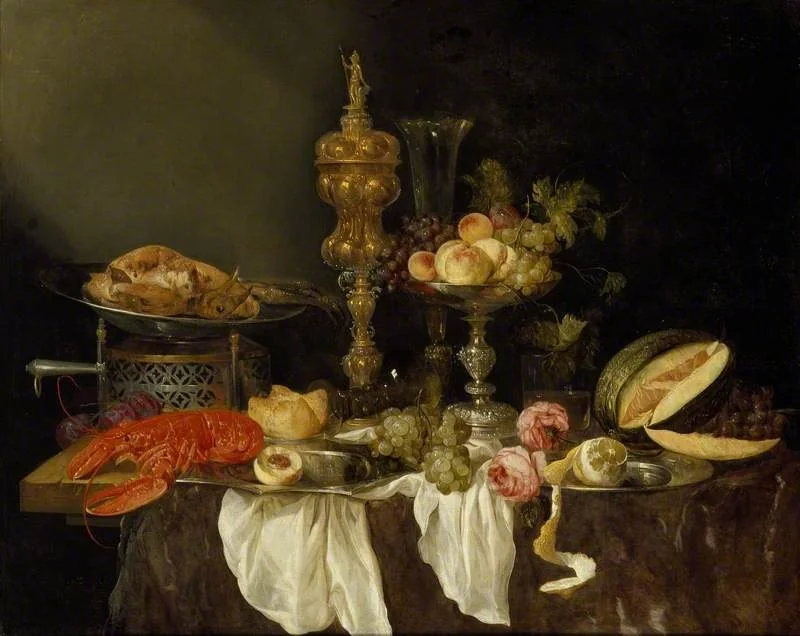Still Life with a Lobster and Turkey, detail