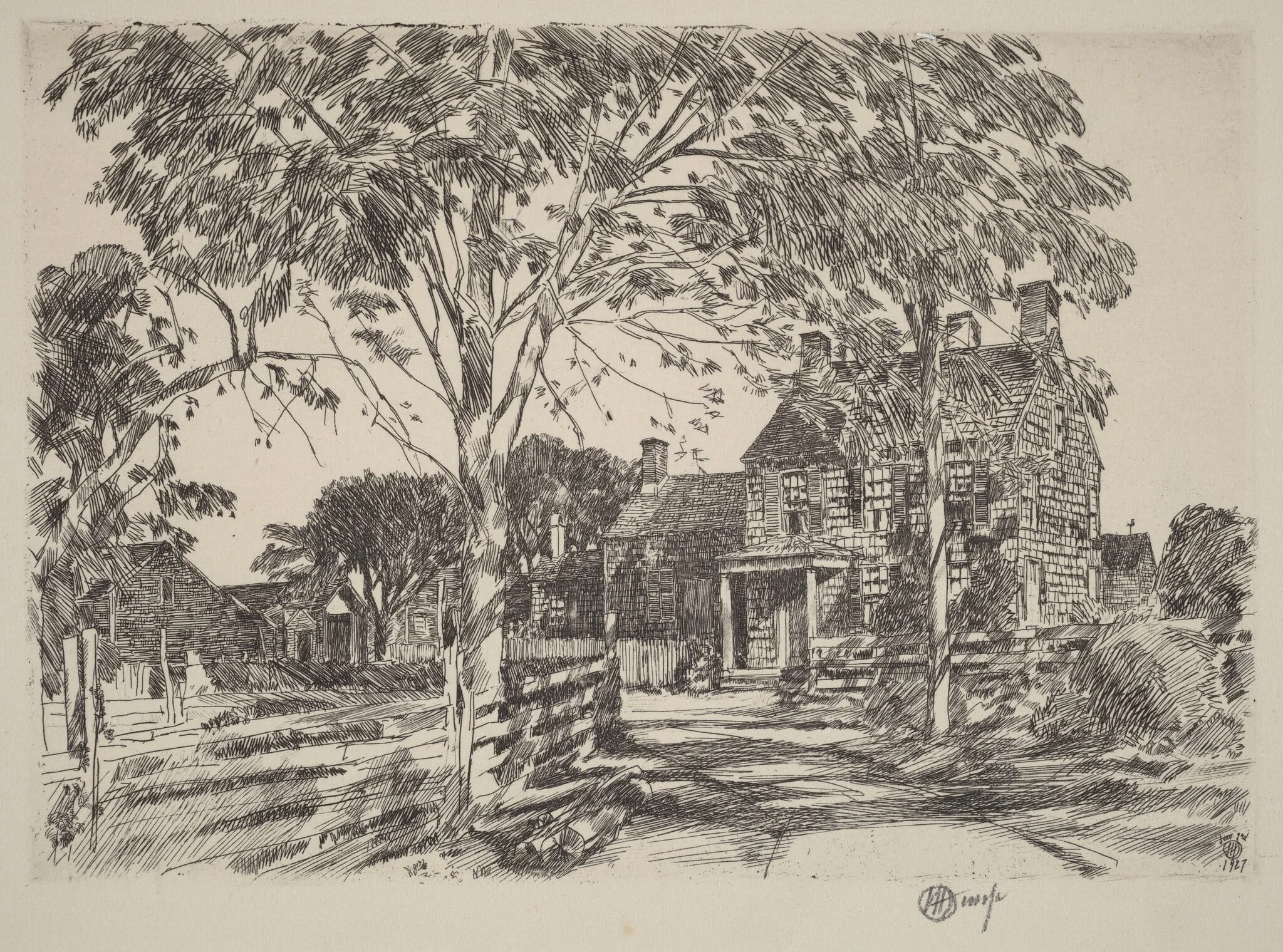 Walt Whitman's Birthplace, detail