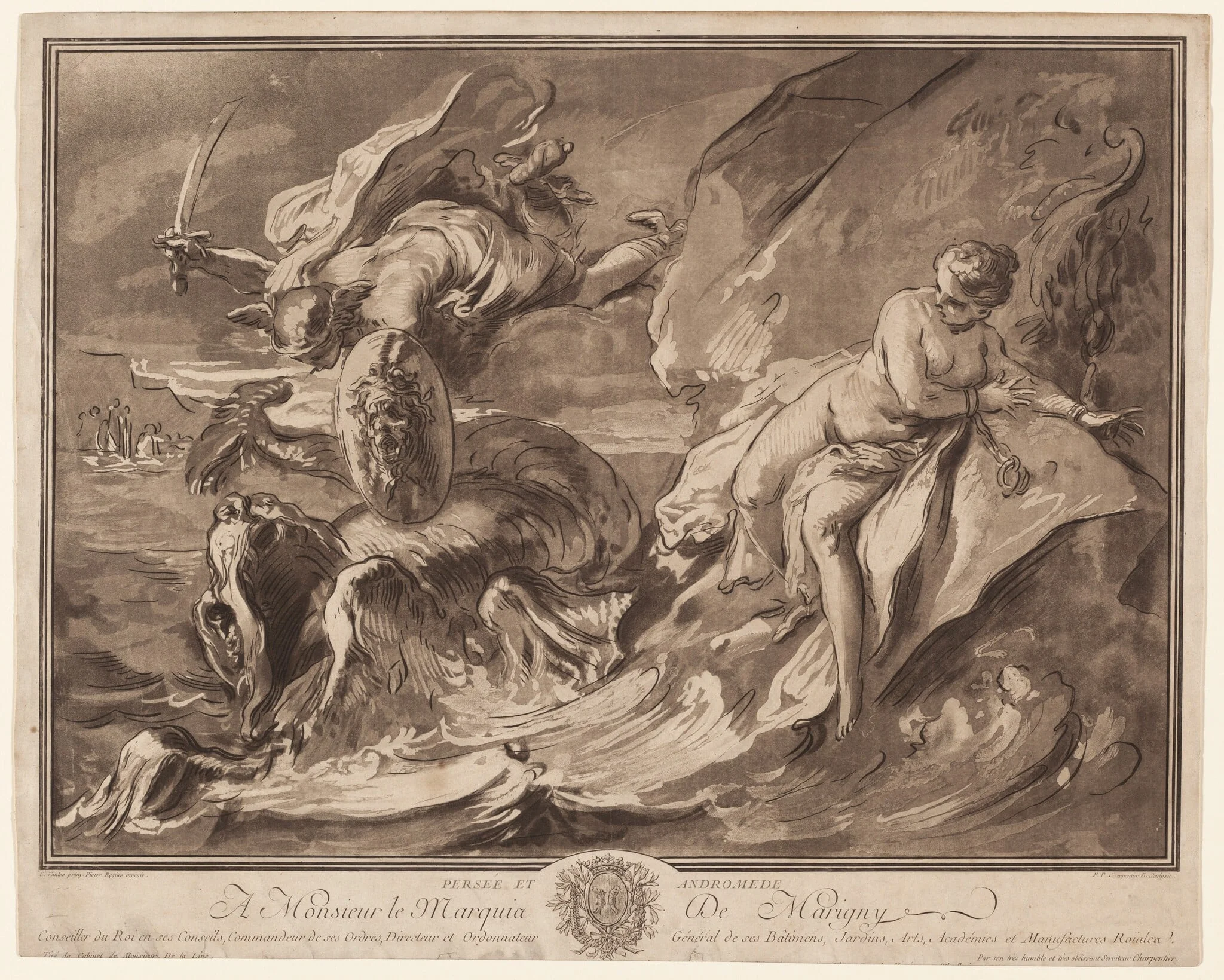 Persée et Andromede (Perseus and Andromeda), detail