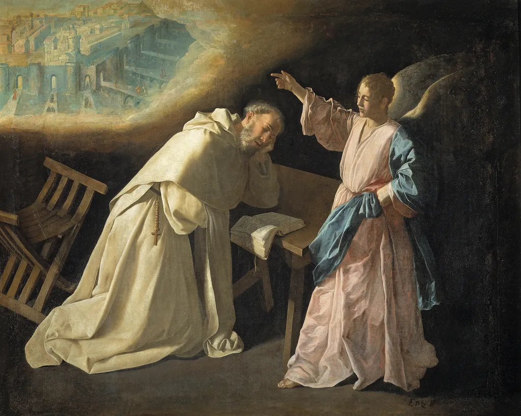 The Vision of Saint Peter Nolasco, by Francisco de Zurbarán, oil, 1629