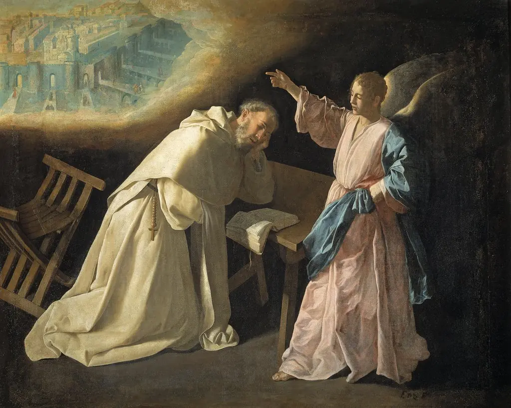 The Vision of Saint Peter Nolasco, by Francisco de Zurbarán, oil, 1629
