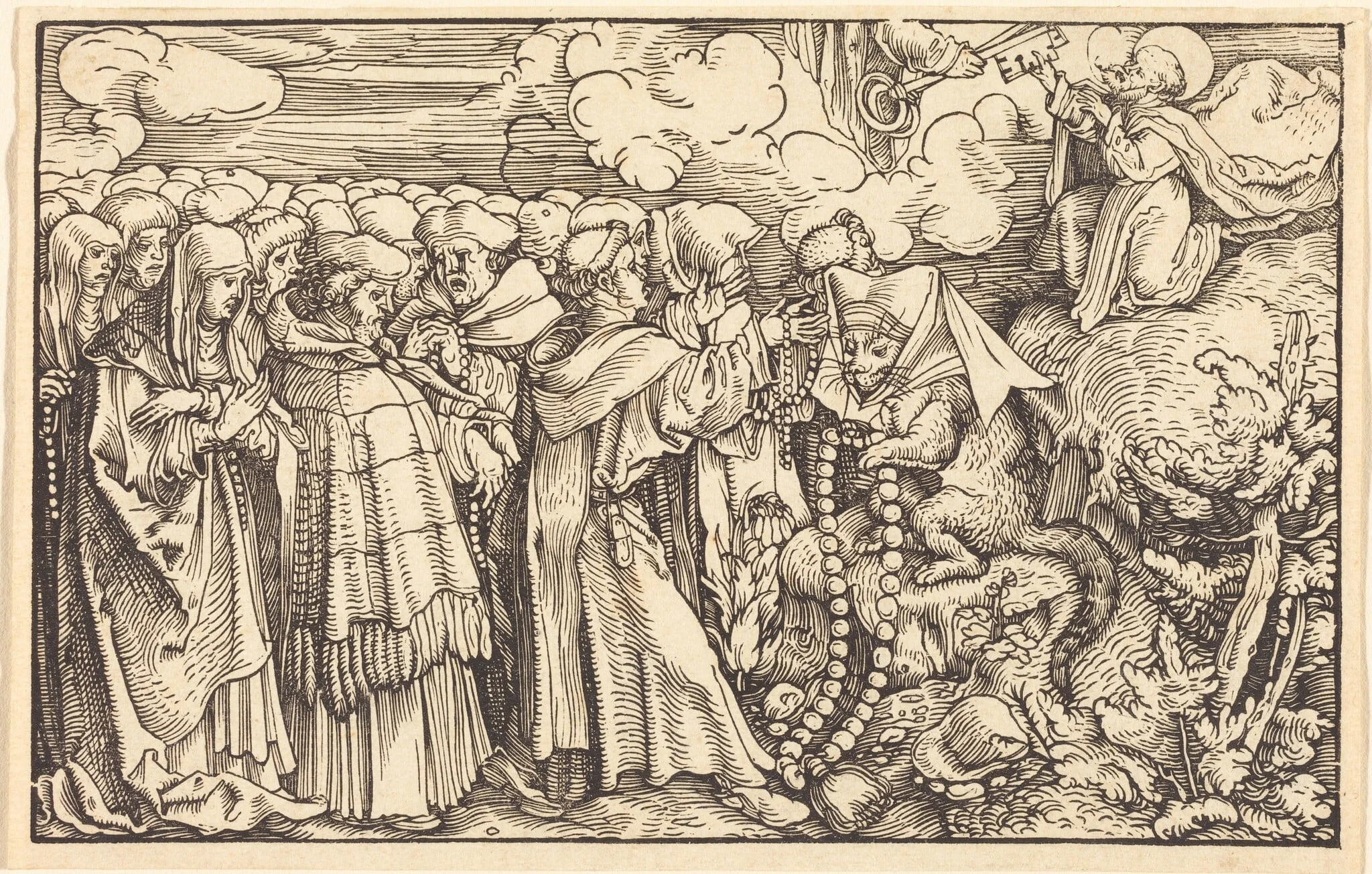 Allegory - Religious Frivolity, detail