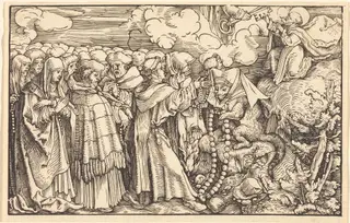 Allegory - Religious Frivolity, by Weiditz, II, Hans, ink, 1518
