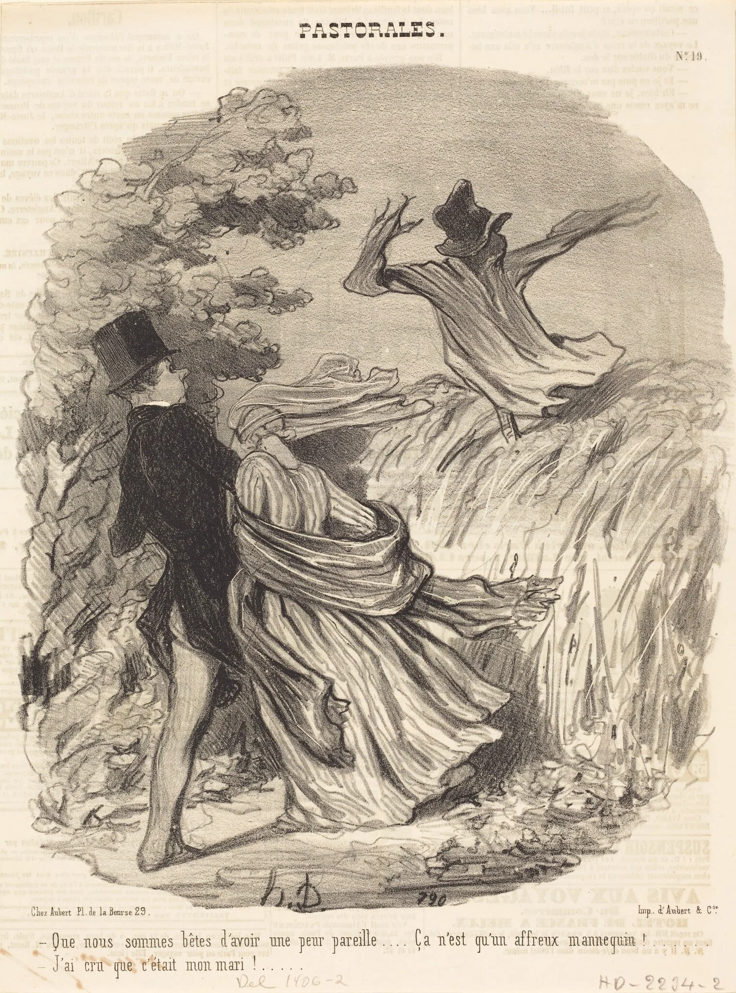 Que nous sommes bêtes d'avoir une peur pareille..., detail