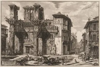 Views of Rome:  Forum of Nerva, by Giovanni Battista Piranesi, 1770