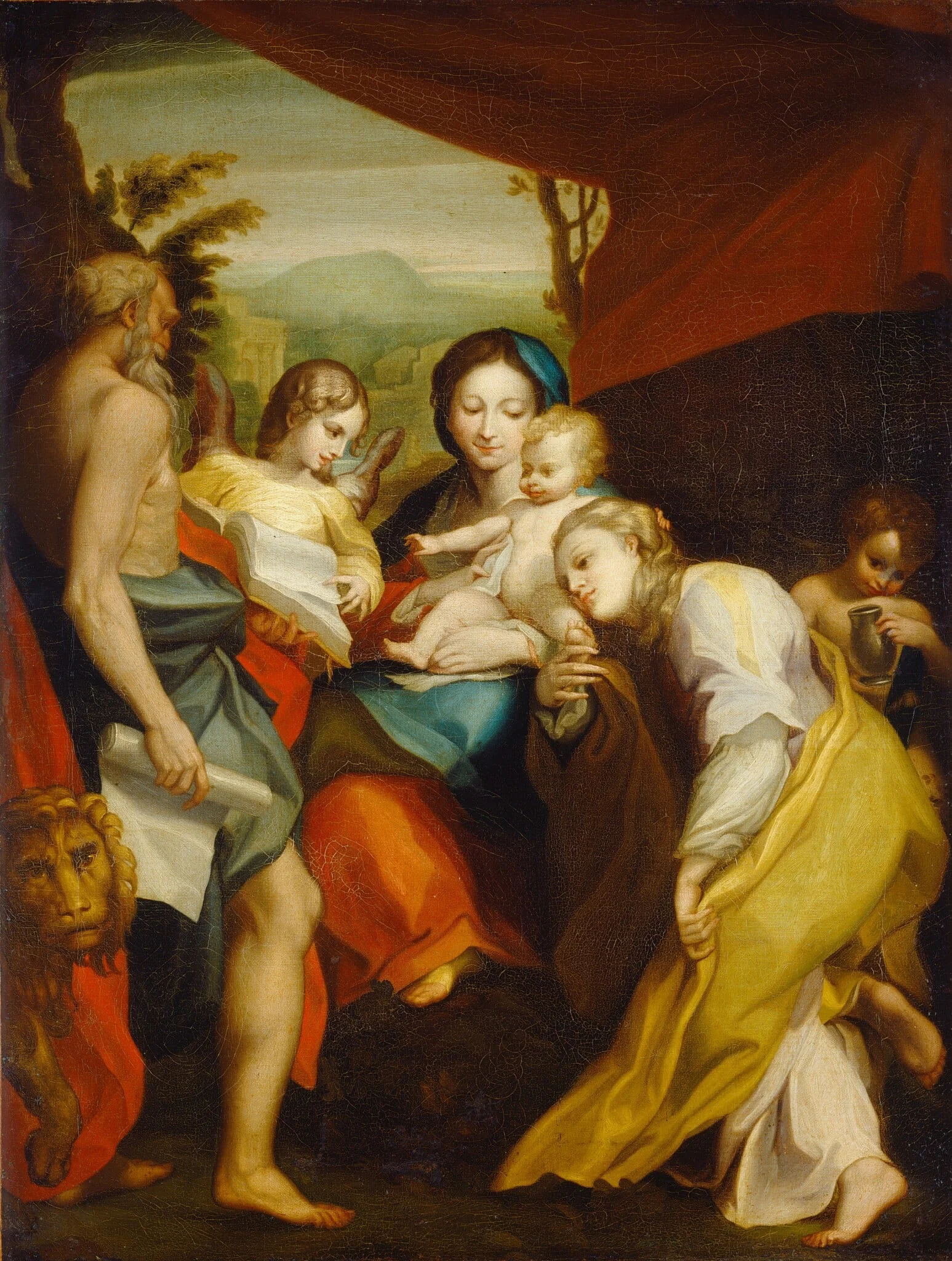 Madonna of Saint Jerome, detail