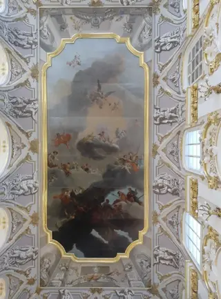 Olympus (plafond), by Gaspare Diziani, oil, 1750
