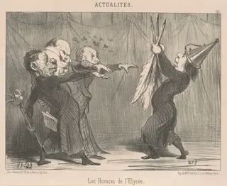 L'empereur soulouque ..., by Honoré Daumier, ink, 1851