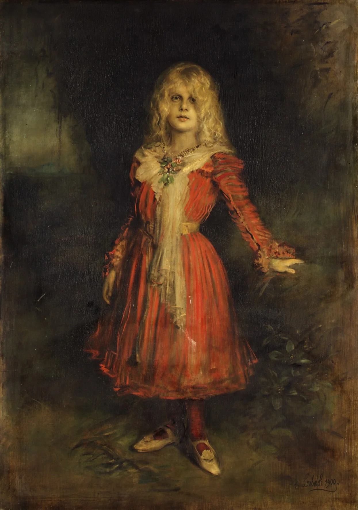Marion Lenbach (1892–1947), the Artist's Daughter, detail
