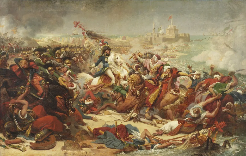 Murat Defeating the Turkish Army at Aboukir, by Antoine-Jean Gros, unspecified, 1805
