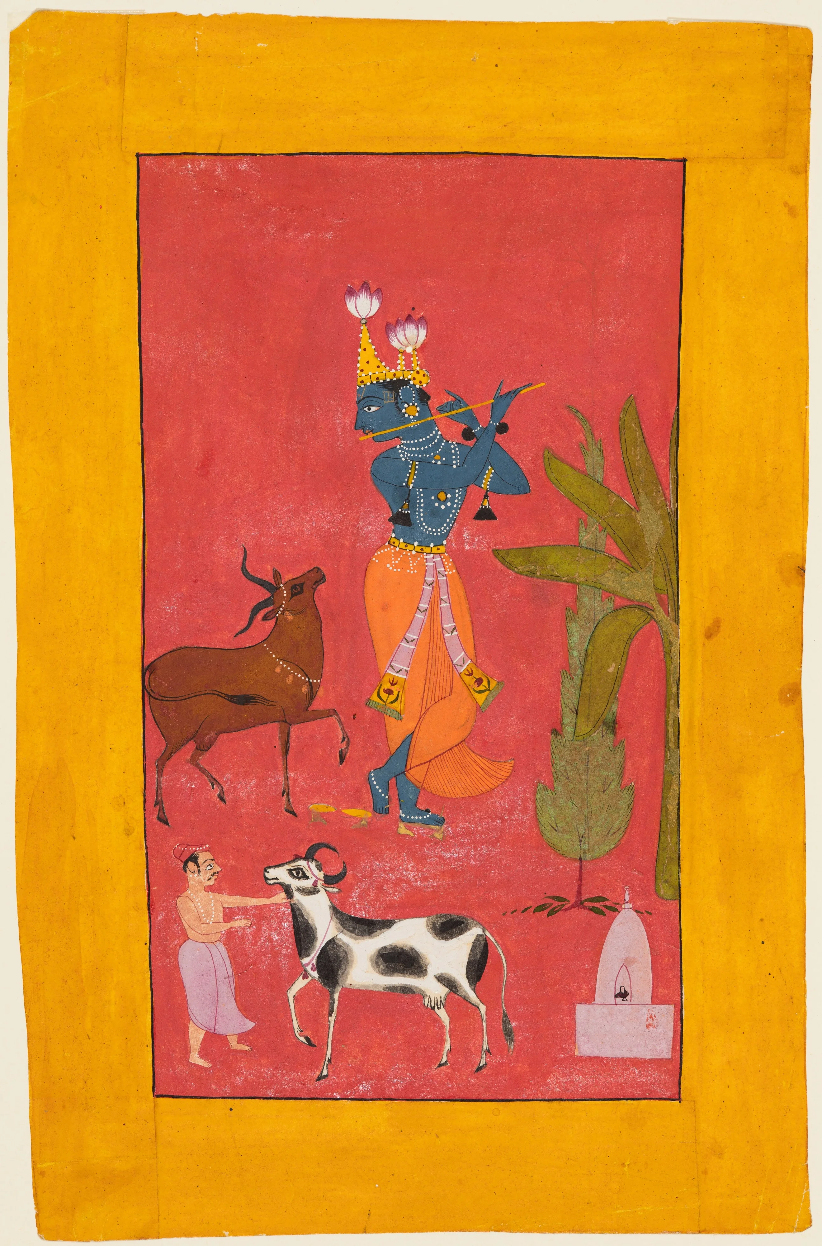 Krishna Fluting, detail