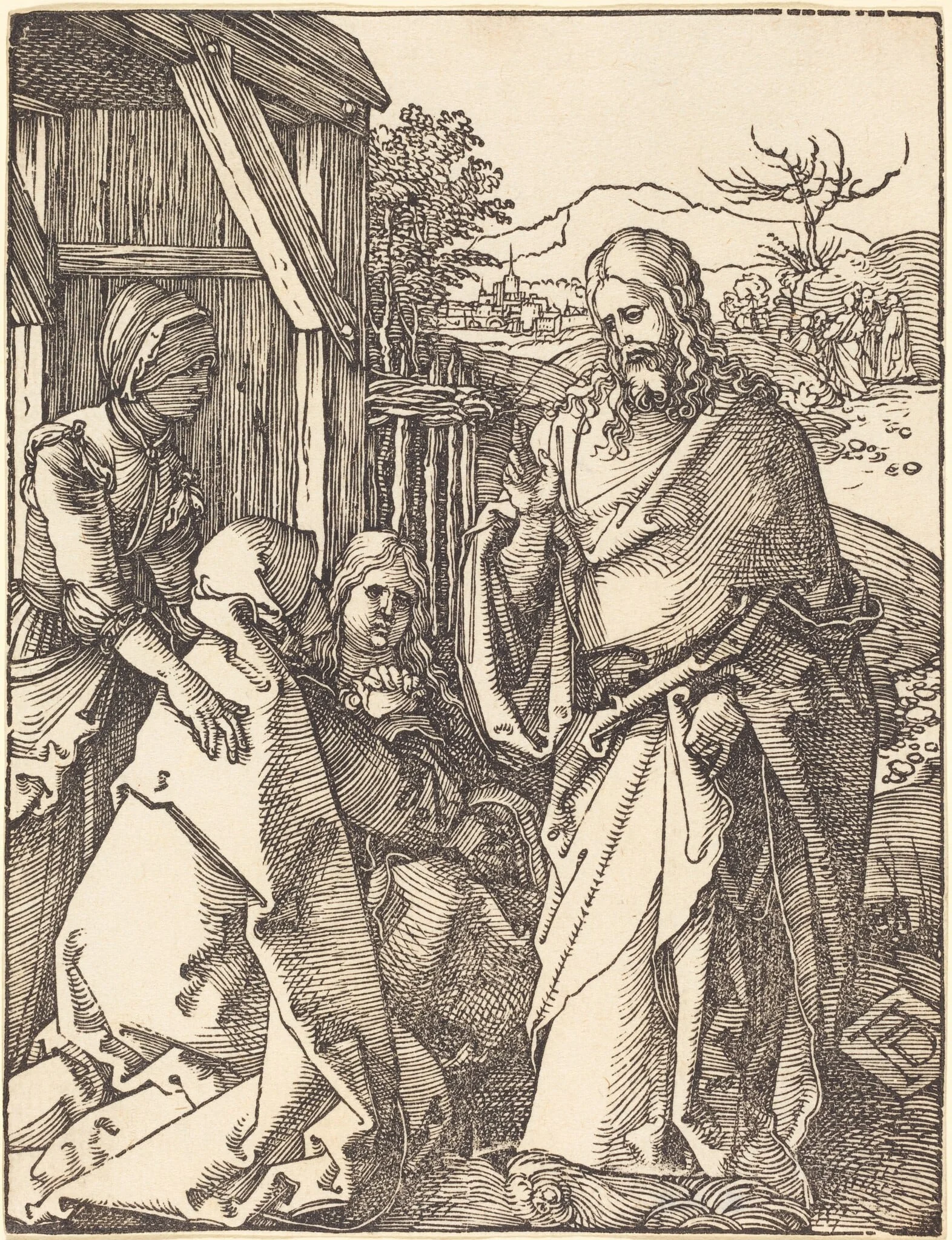 Christ Taking Leave from His Mother, detail