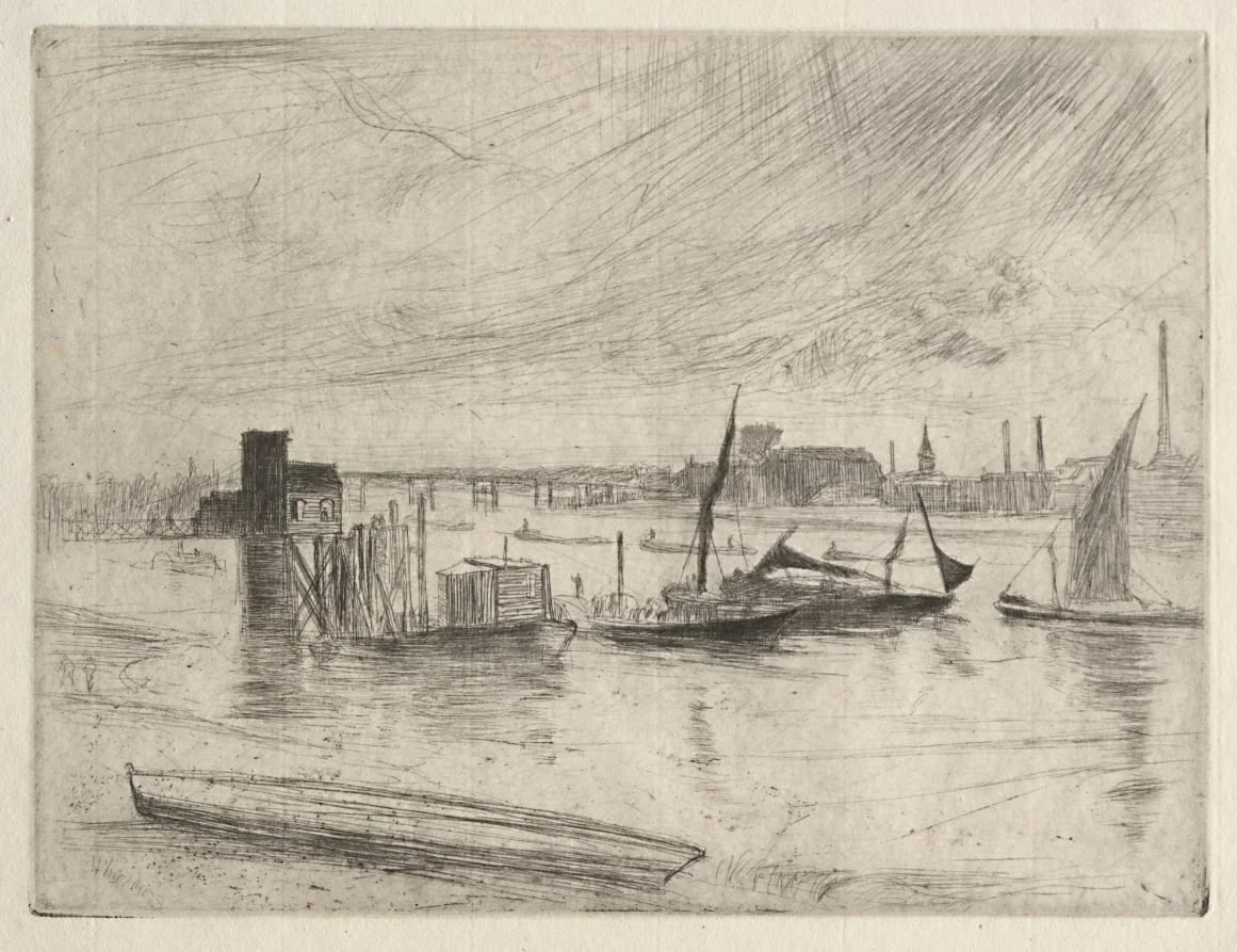 Early Morning Battersea, detail