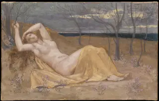 Tamaris, by Pierre Puvis de Chavannes, oil, 1894