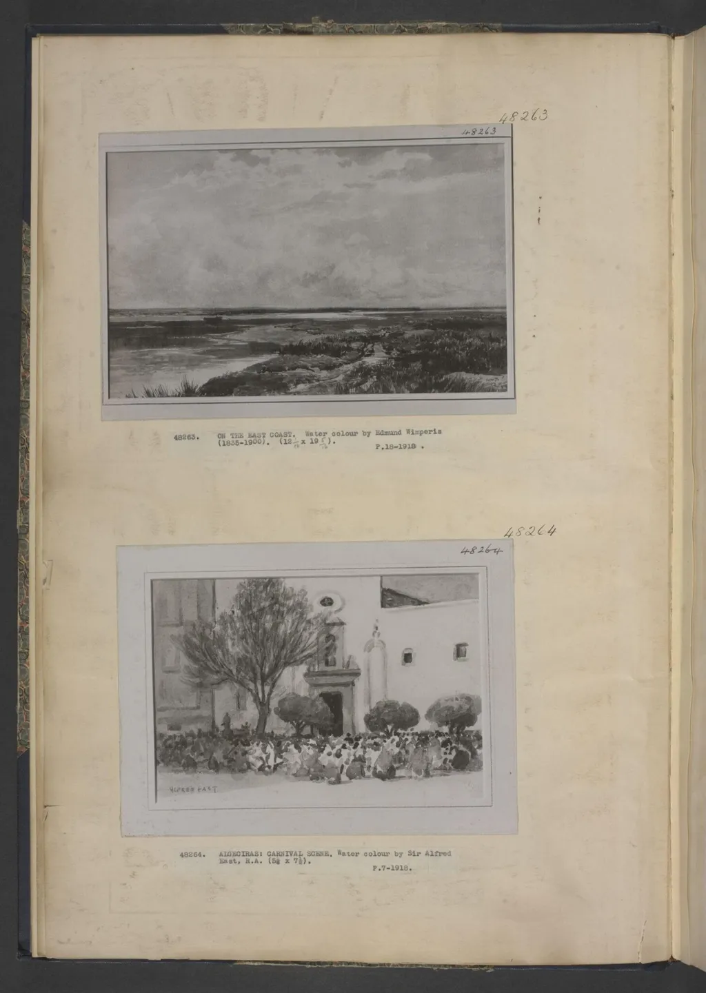 On the East Coast, by Edmund Morison Wimperis, watercolor, 1855