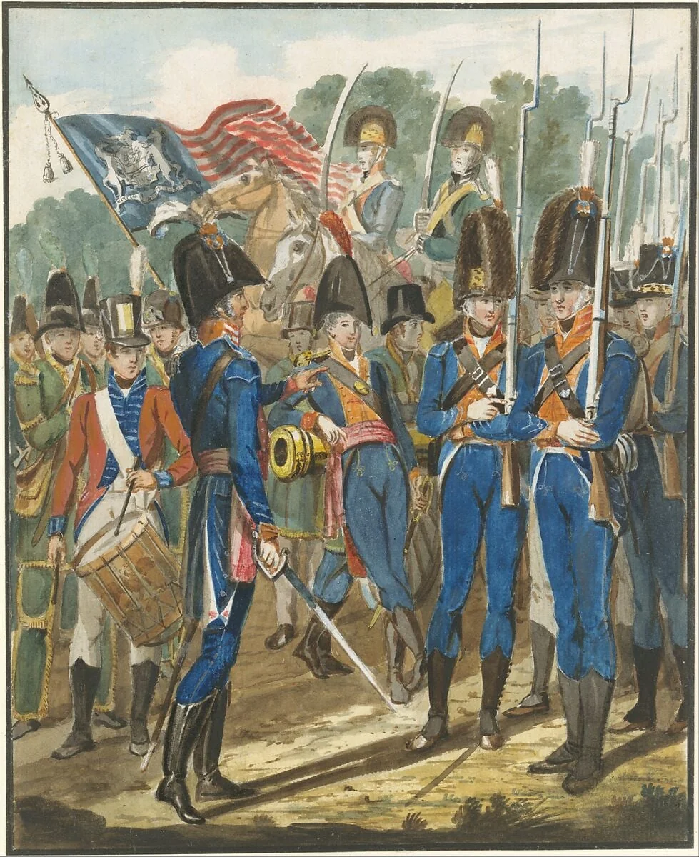 Members of the City Troop and Other Philadelphia Soldiery, detail
