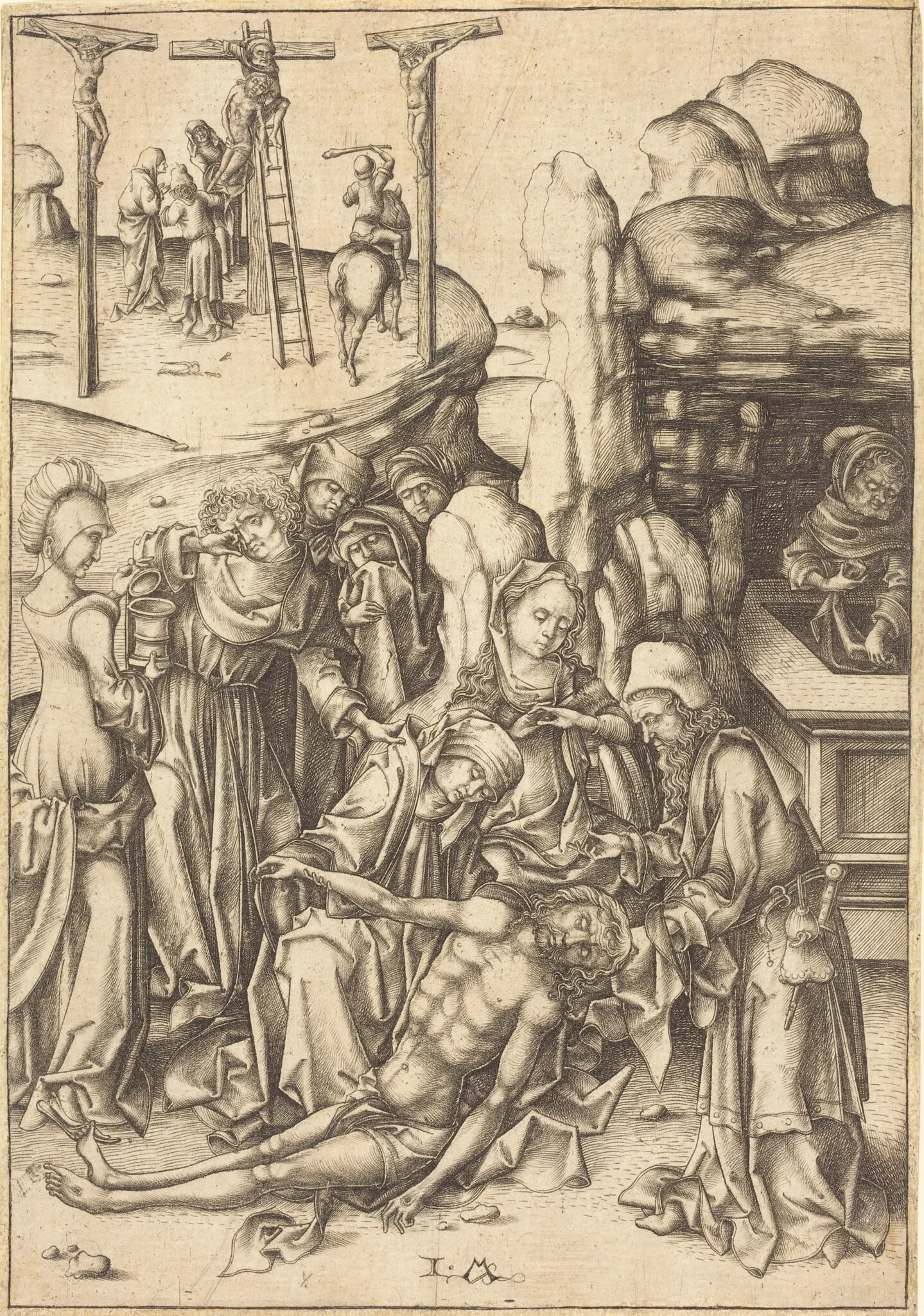 The Lamentation, detail