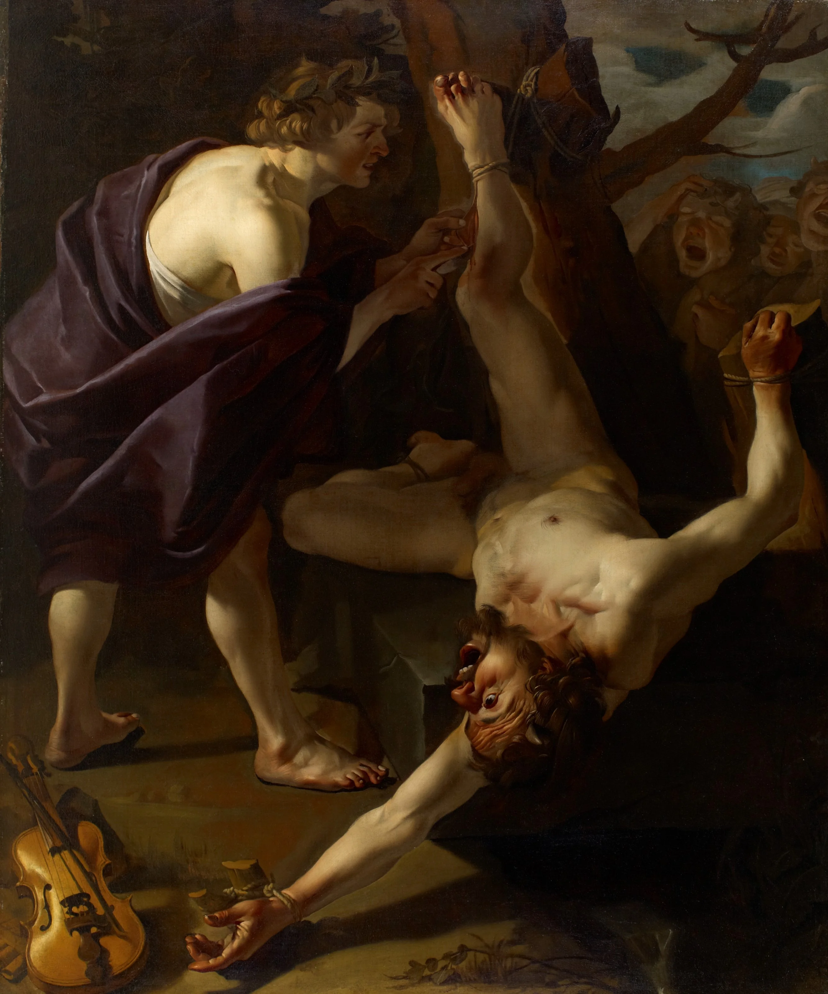 Apollo Flaying Marsyas, detail