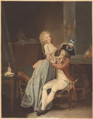 Le cocarde nationale, by Auguste-Claude-Simon Legrand, ink, 1790