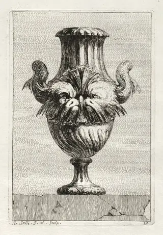 Suite of Vases:  Plate 10, by Jacques François Saly, 1746