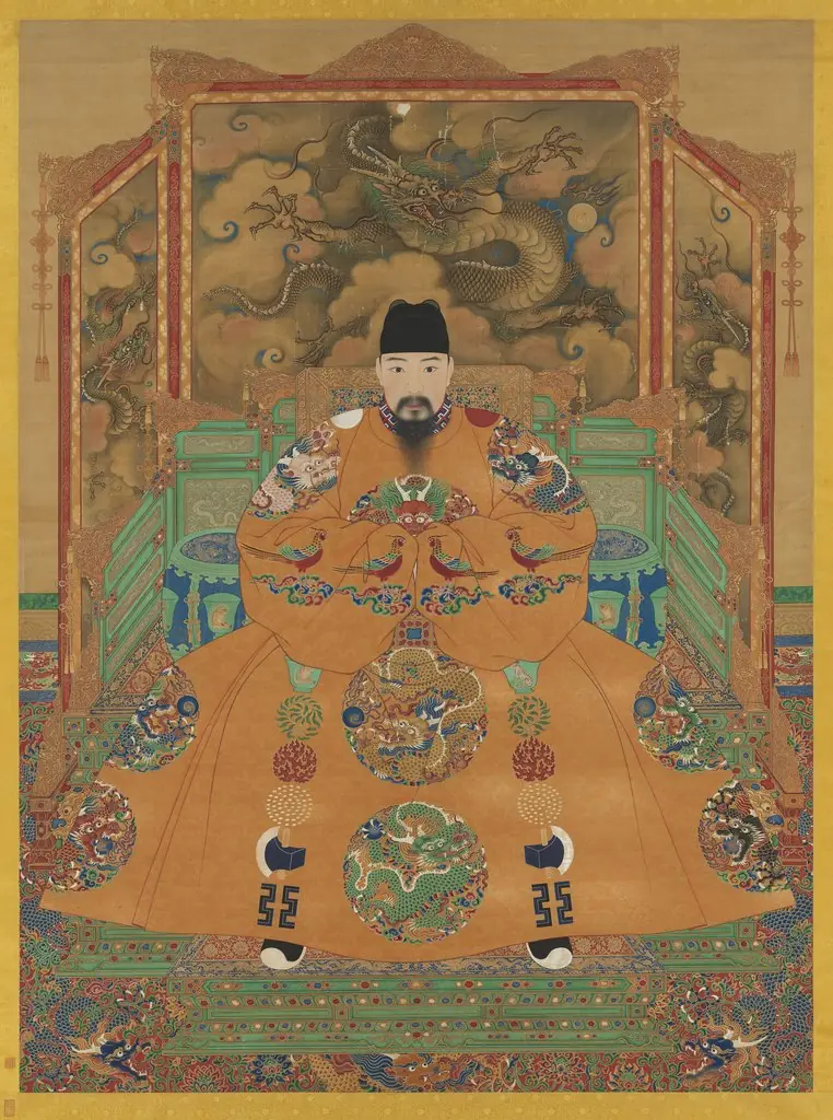 明孝宗坐像　軸