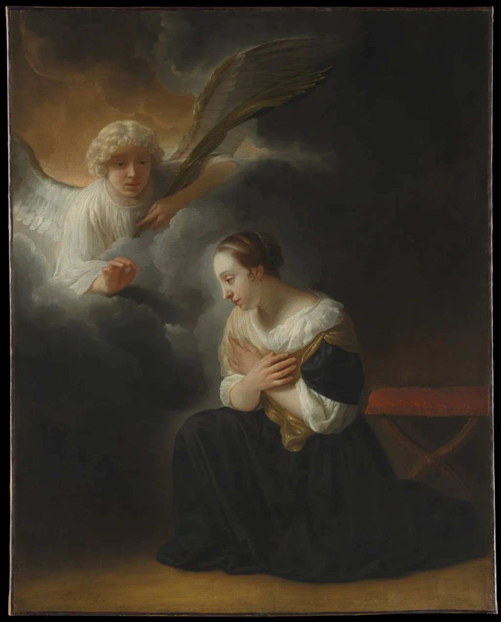 The Annunciation of the Death of the Virgin, by Samuel van Hoogstraten, oil, 1670