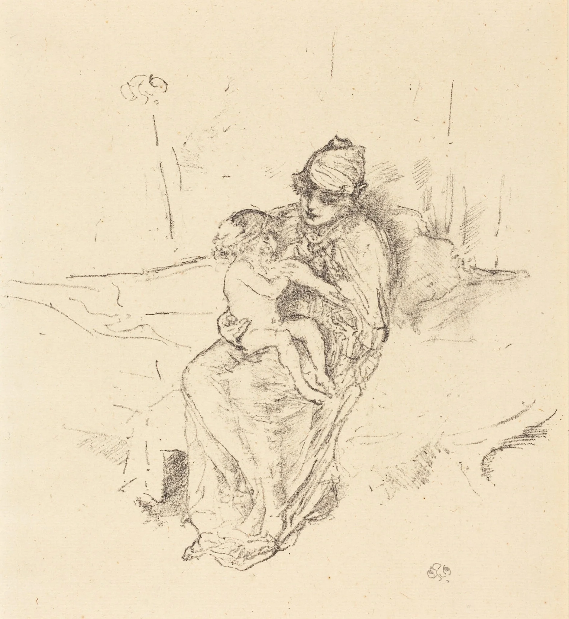 Mother and Child, No. 1, detail