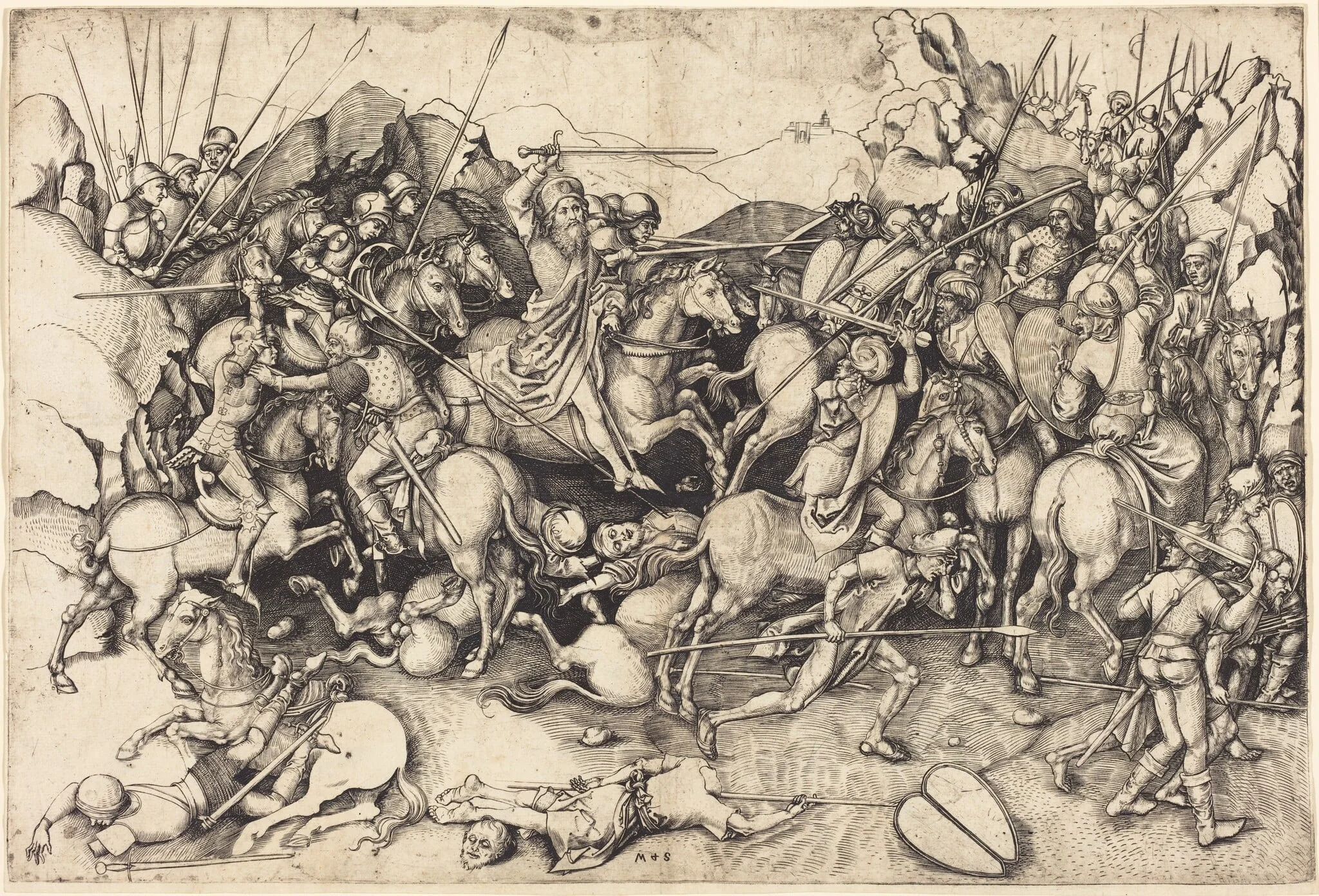 The Battle of Saint James at Clavijo, detail