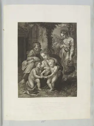Holy Family and St. John, by Peltro William Tomkins