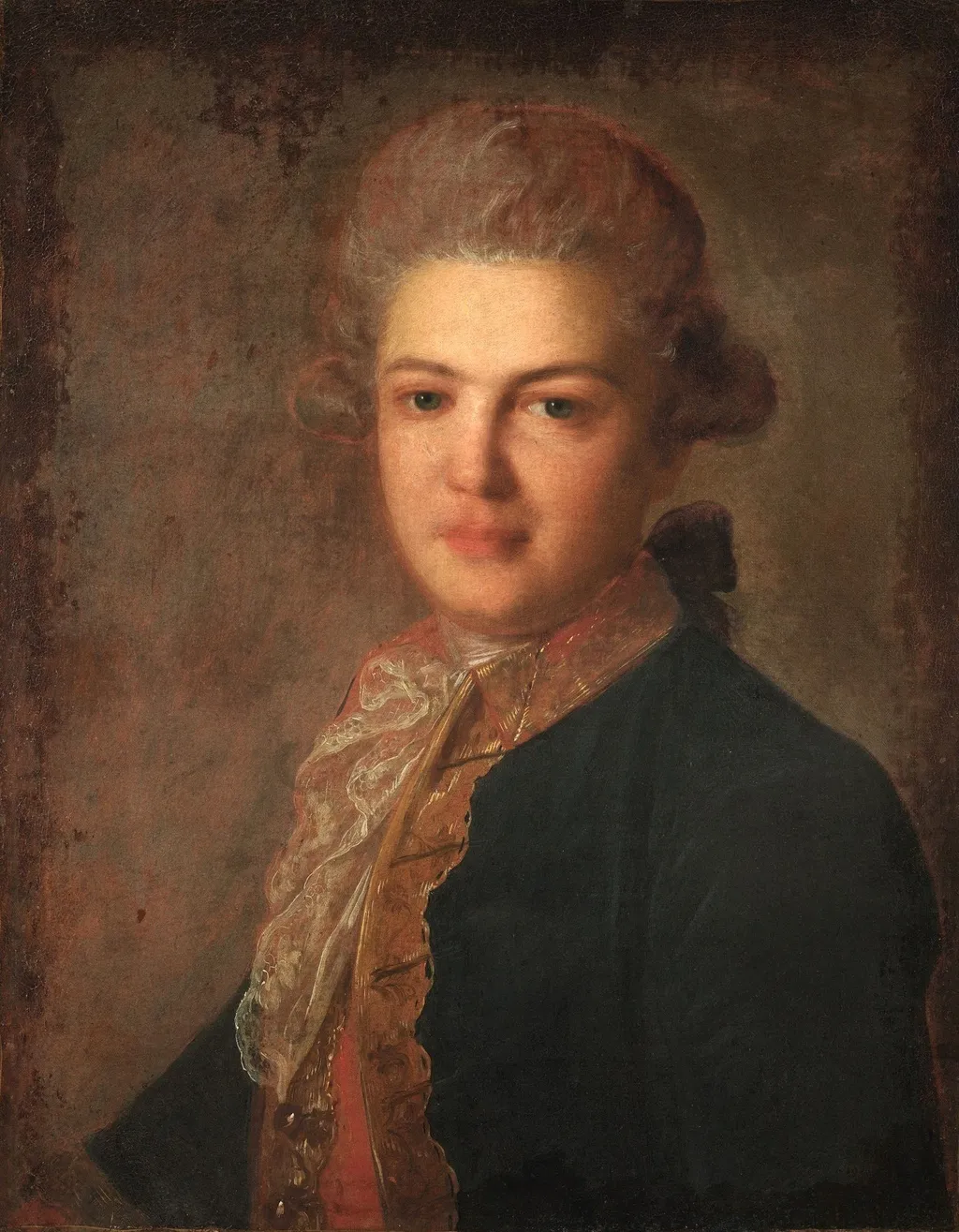 Portrait of Count Artemy I. Vorontsov, by Fyodor Rokotov, oil, 1781