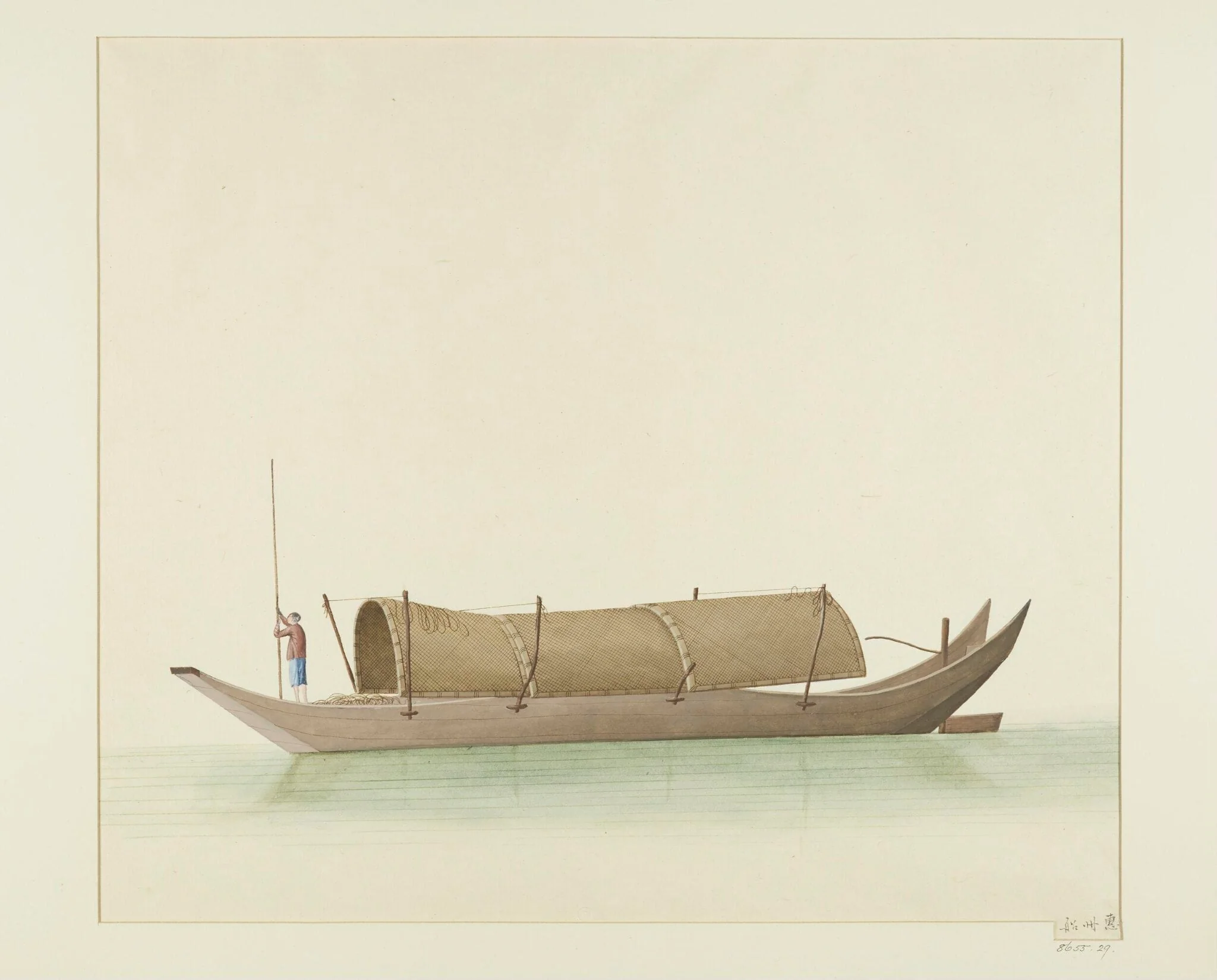 Huizhou Boat, detail