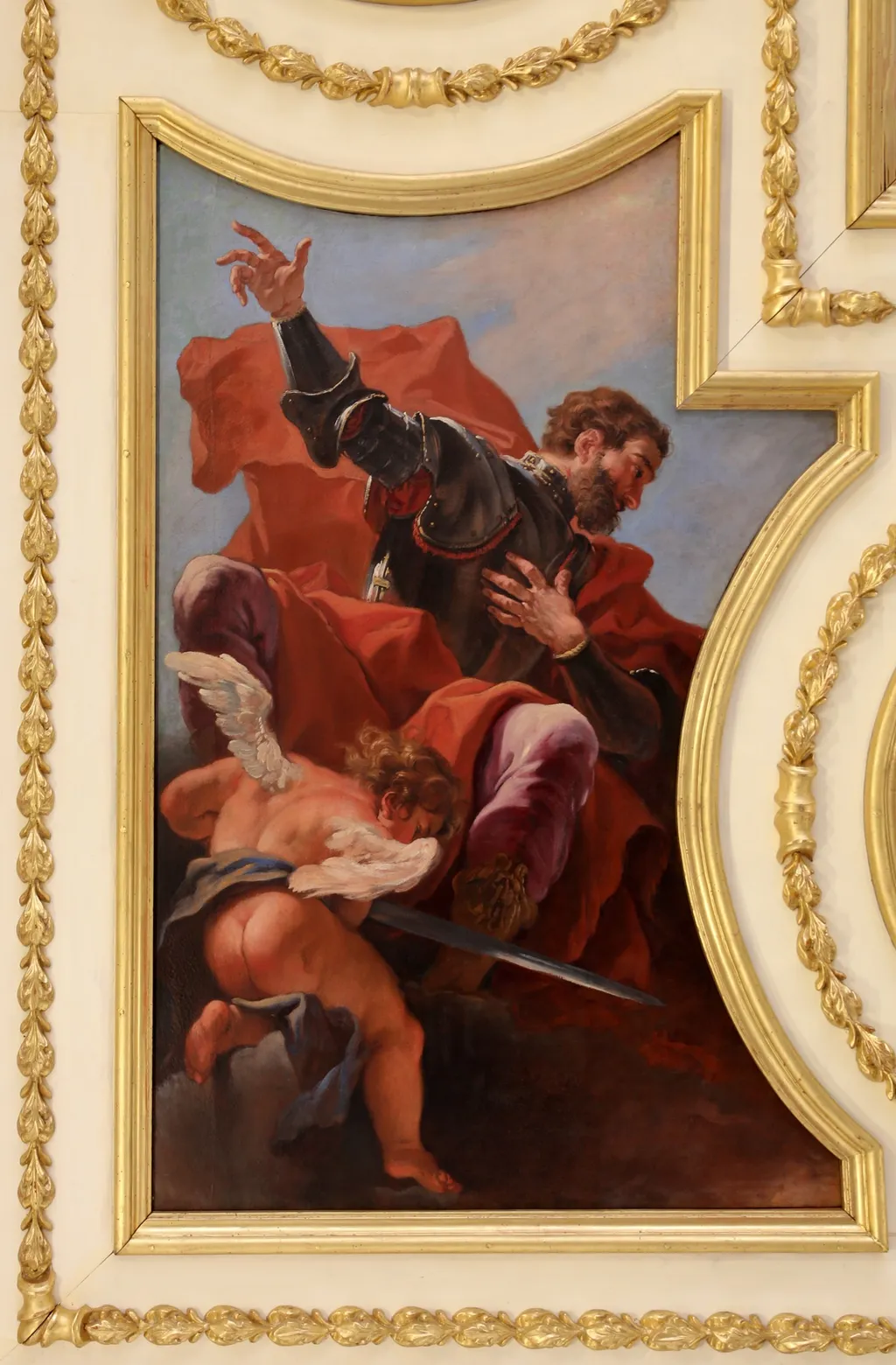 Mars, by Sebastiano Ricci, paint, 1700
